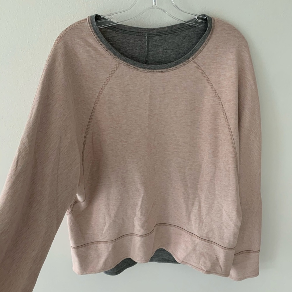 Lululemon reversible crew neck sweatshirt